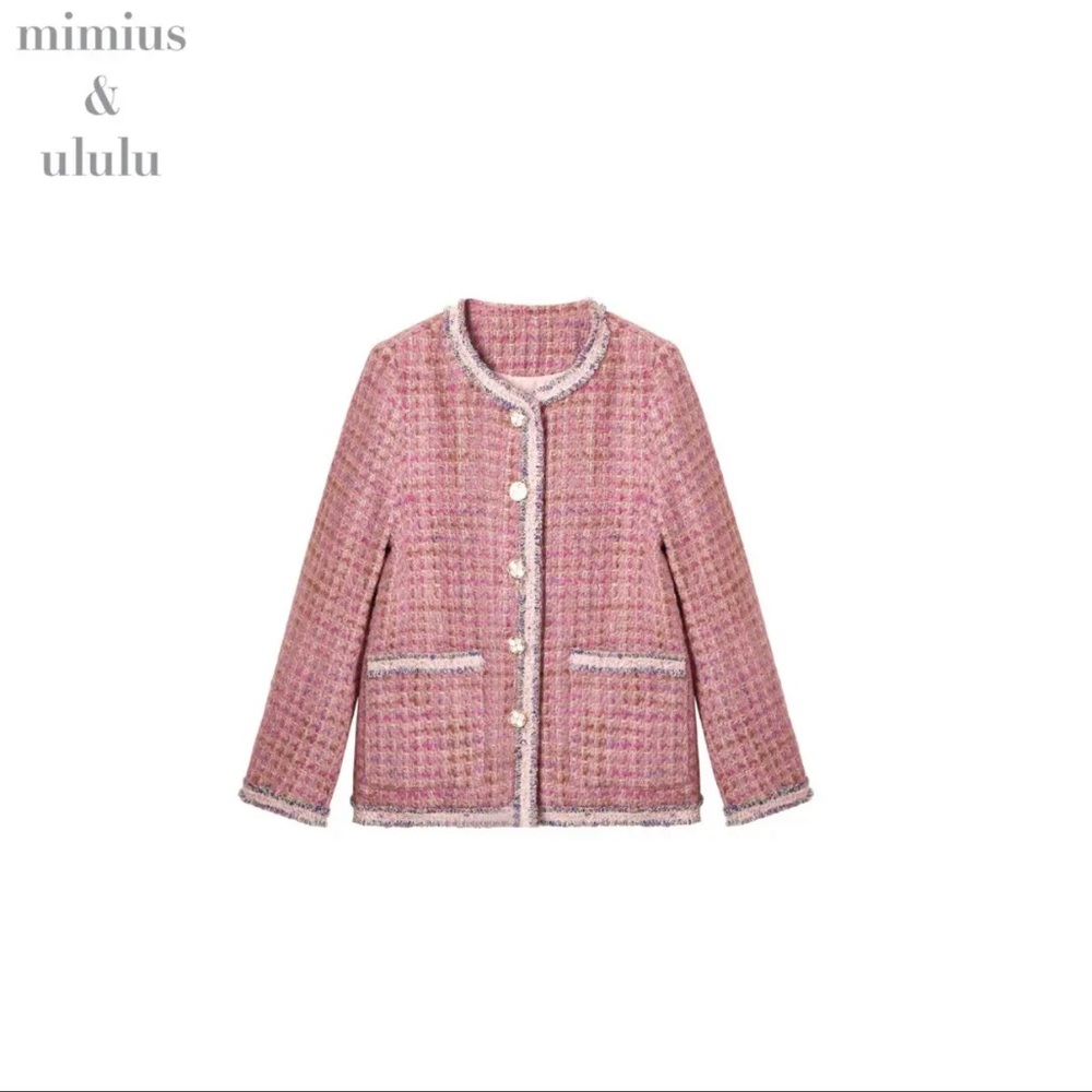 Rosy Pink Tweed Jacket